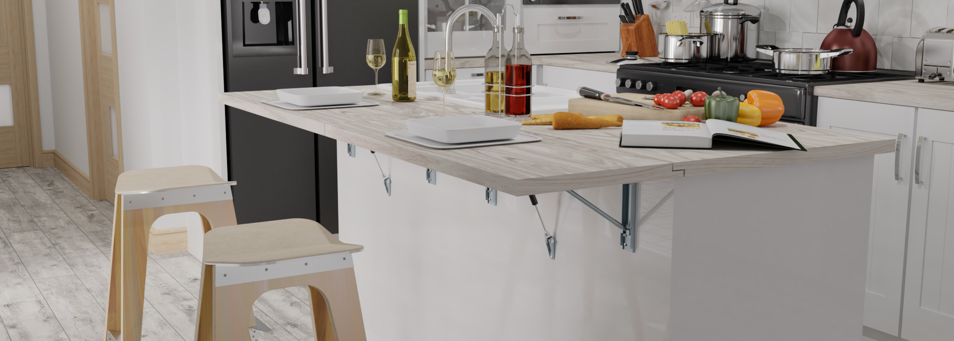 Wall Mounted Folding Brackets Video